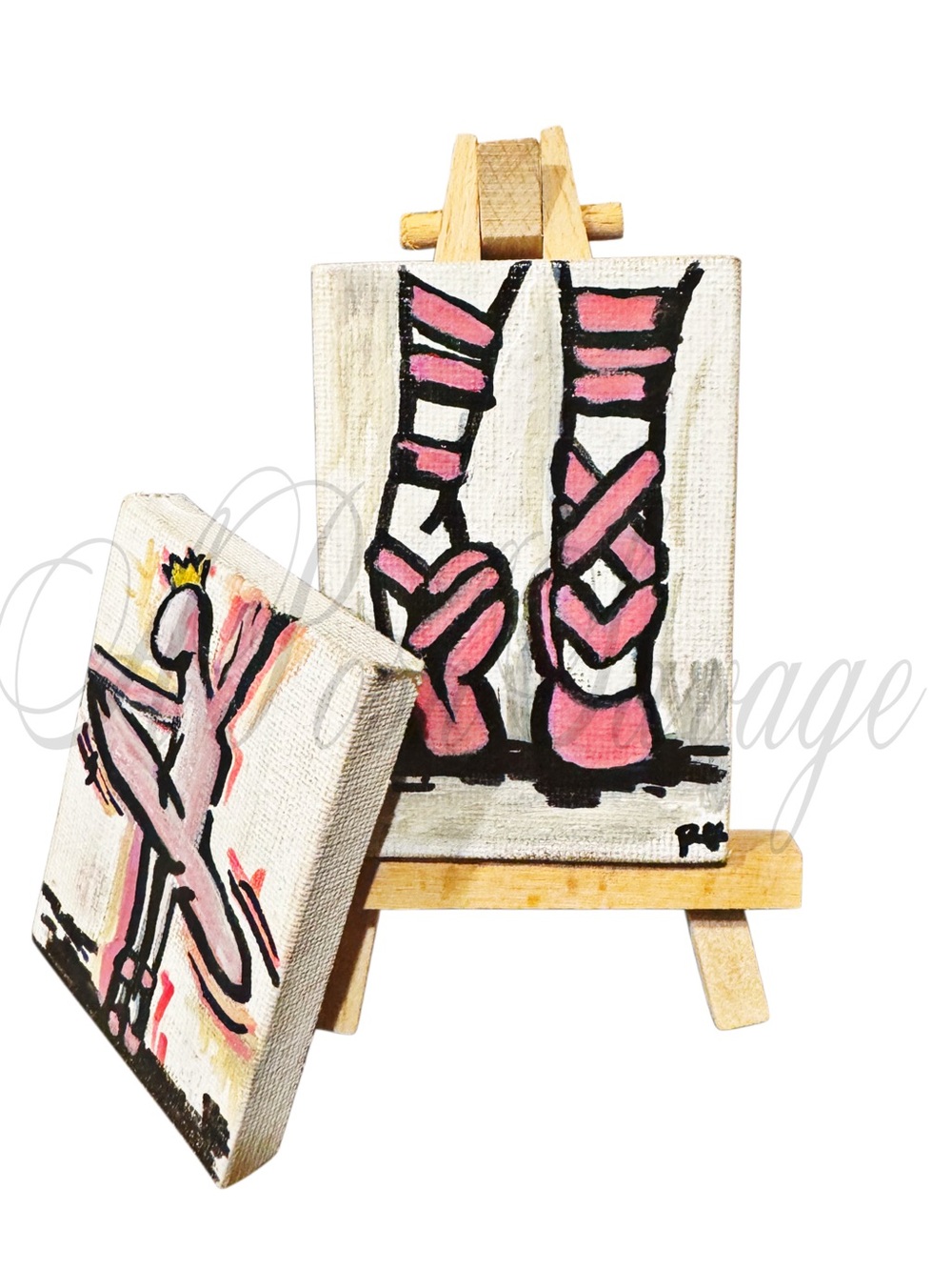 Mini Ballet Dancer Paintings Set , An art within Art